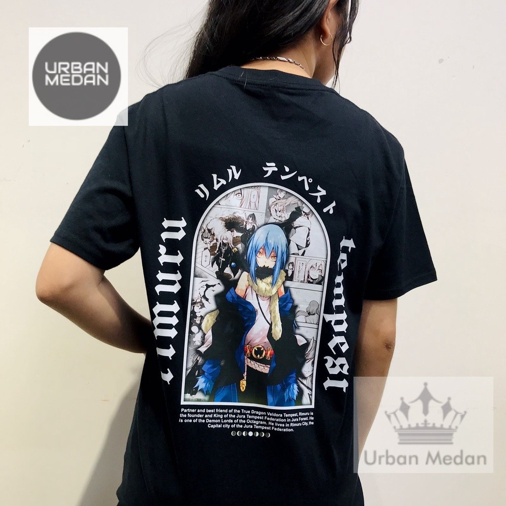 T-shirt Rimuru Tempest Demon Lord Black Anime Manga Unisex