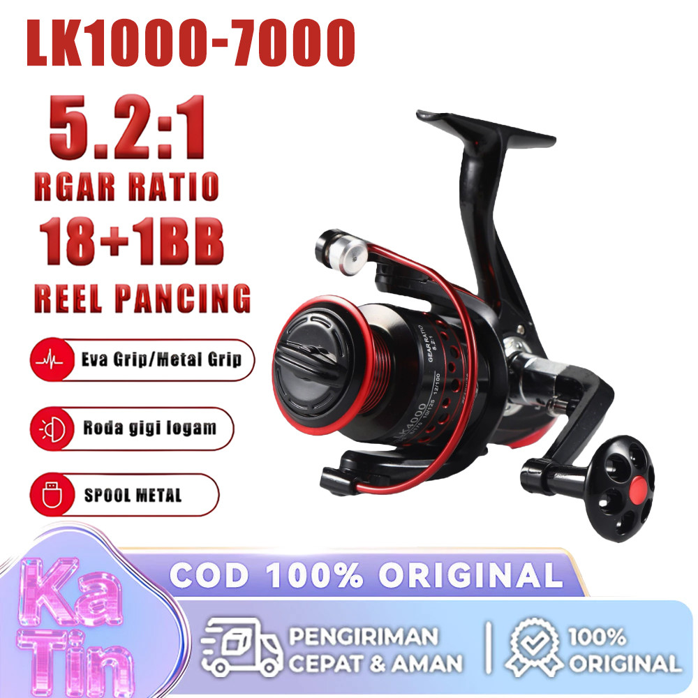 LK Reel Pancing Pancing Katrol Kerekan Pancing Fishing Reel Spool Metal Aluminium LK1000 LK2000 LK30