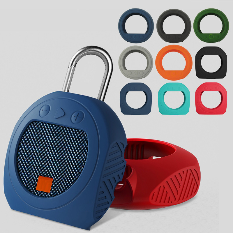 Silicone Case Protective Cover for Shell Speaker for Case for JBL Clip 3 Clip3 Speaker Shockproof Pr