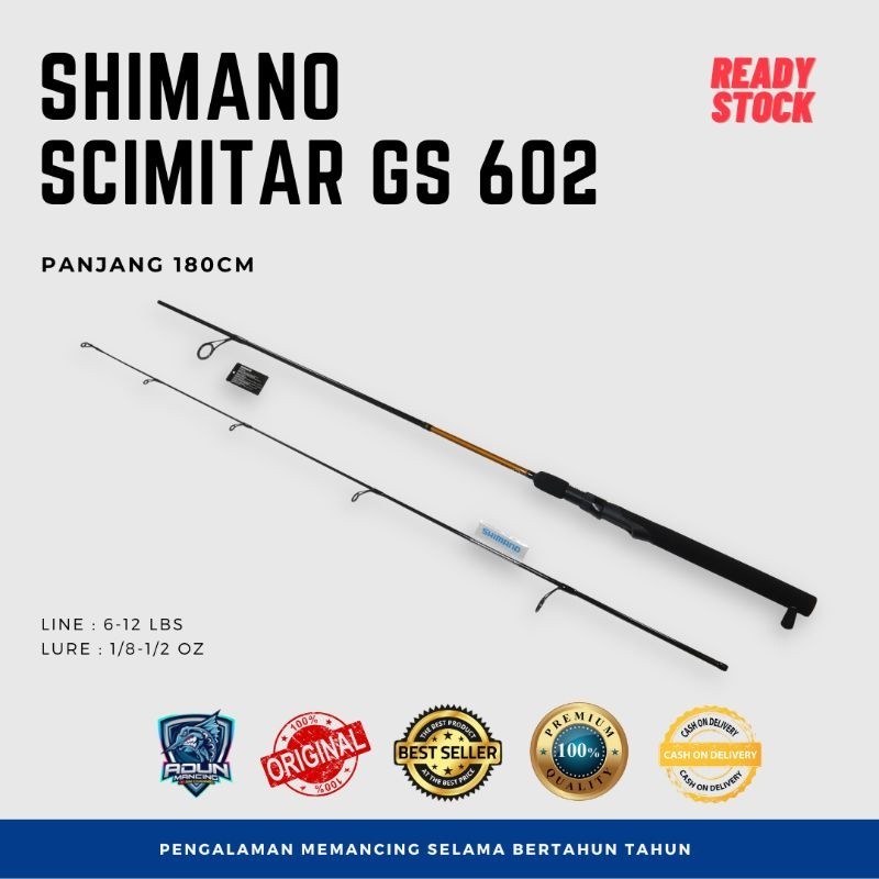 Joran Pancing Shimano Scimitar GS 602 180cm Gold