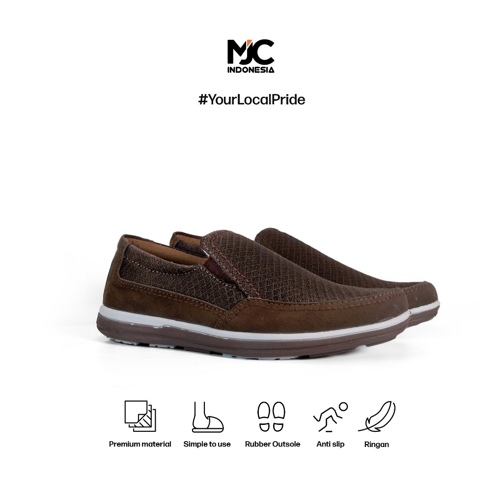 1H MJC Indonesia 39-43 Sepatu MJC Indonesia Slip On Kerja Formal Casual Kantor Fantofel Premium FC06