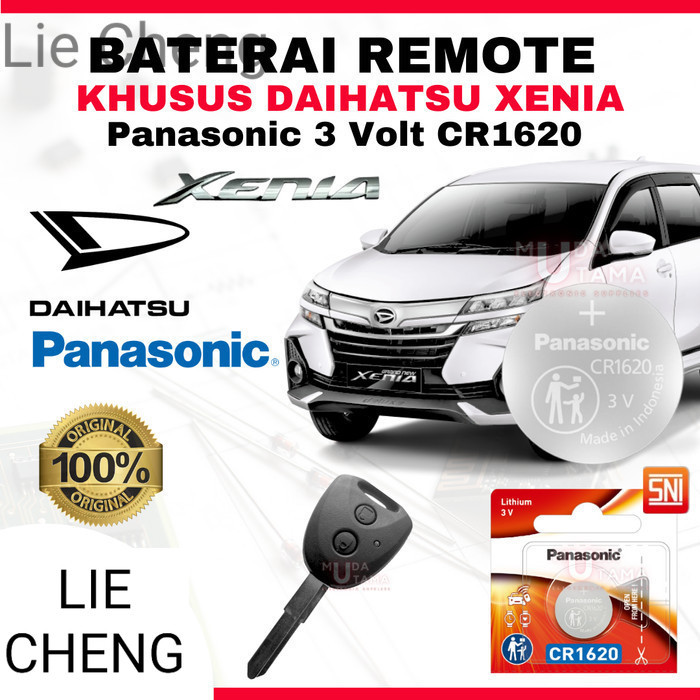 LC Baterai Remote DAIHATSU ALL NEW XENIA - ORIGINAL PANASONIC CR1620 | Battery Remote DAIHATSU XENIA