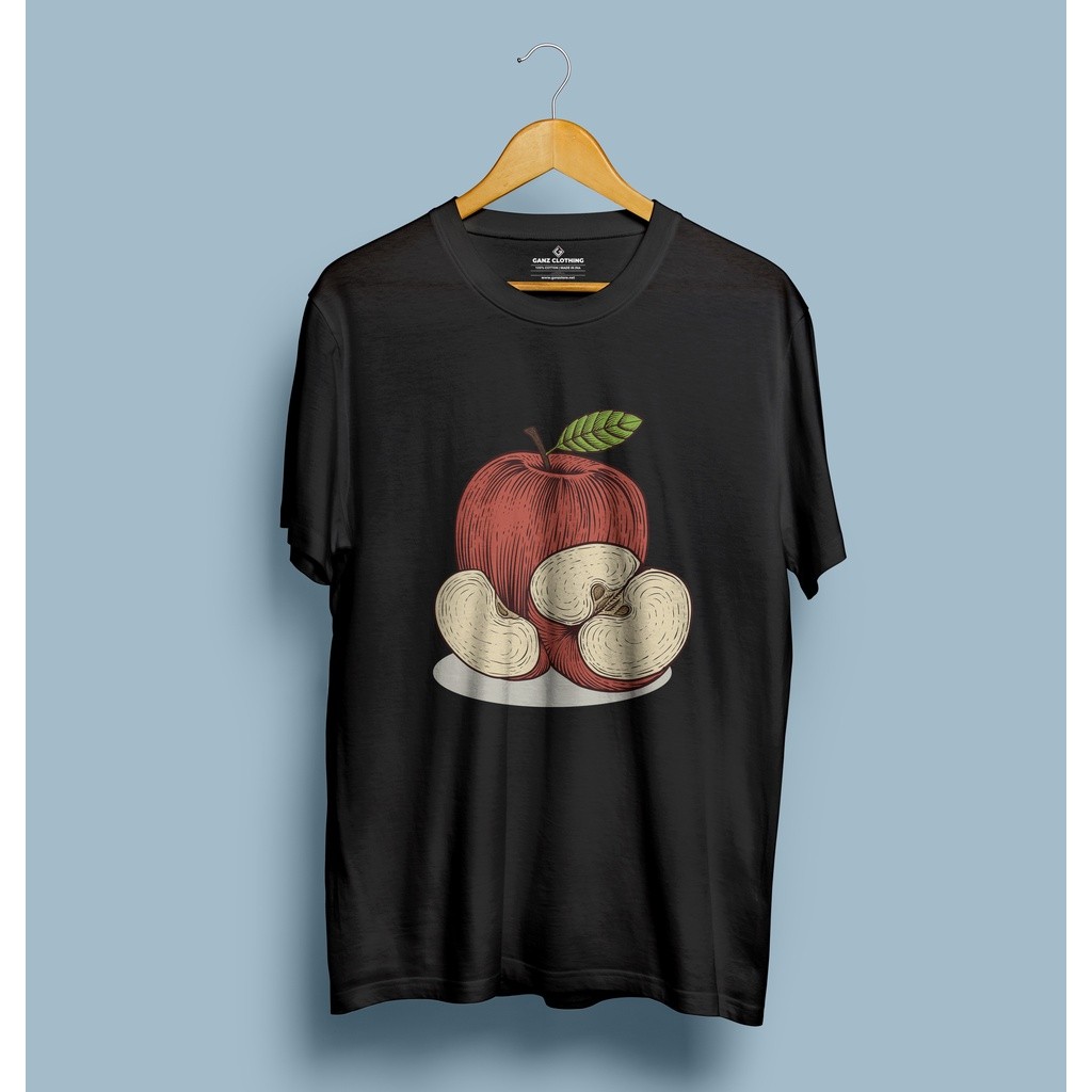 Kaos Pria Premium - Apple Vector