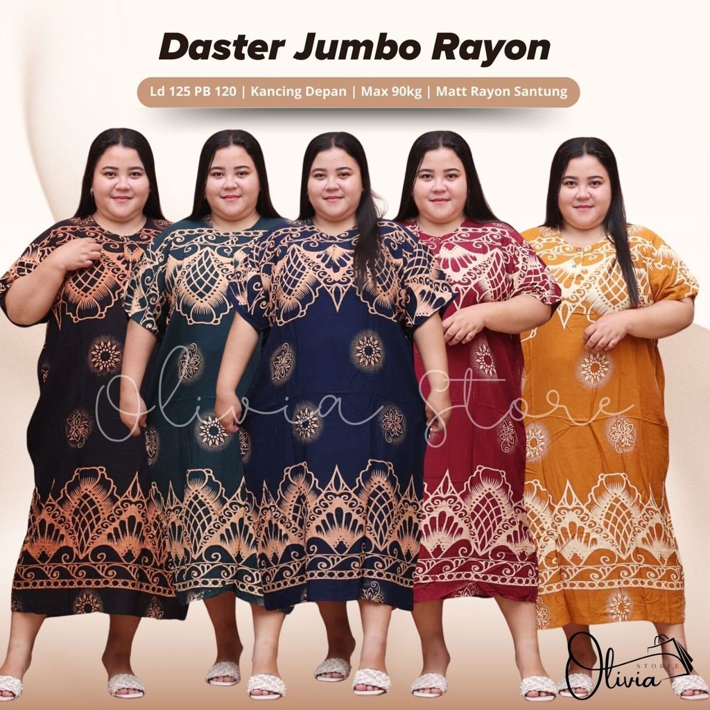 Daster Jumbo xxxl Rayon Tebal Terbaru 2023 Kekinian Viral Bisa COD