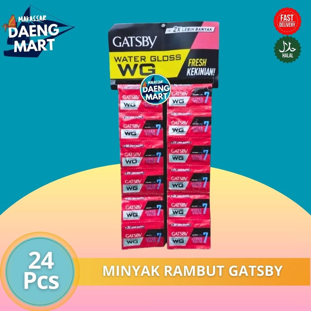 Minyak Rambut Gatsby WG Renteng (24 Sachet)