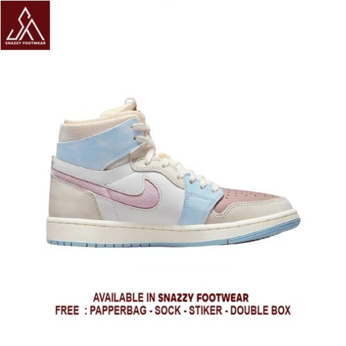 Sepatu Sneakers Nike  Air Jordan 1 High Zoom Air CMF Pink Oxford 100% Original Unisex