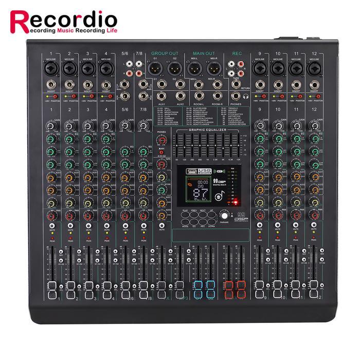 Gax-Fc12 Digital Audio Mixer 12 Channels Professional Audio Mixer