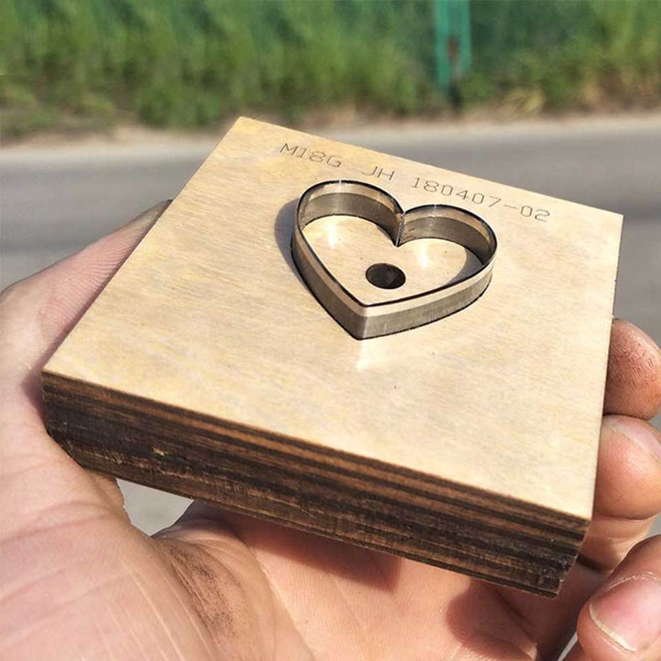 Heart shape leather craft template cutter cup mat coaster die cutting  mold leather hole punches Ste