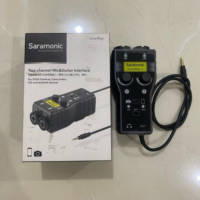 Saramonic SmartRig+ Plus - 2 Channel Audio Mixer Interface Second