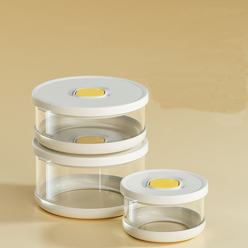 Glass Tupperware Set Airtight Containers Heat Resistant Lunch Box Food Storage for Frozen Rice Salad