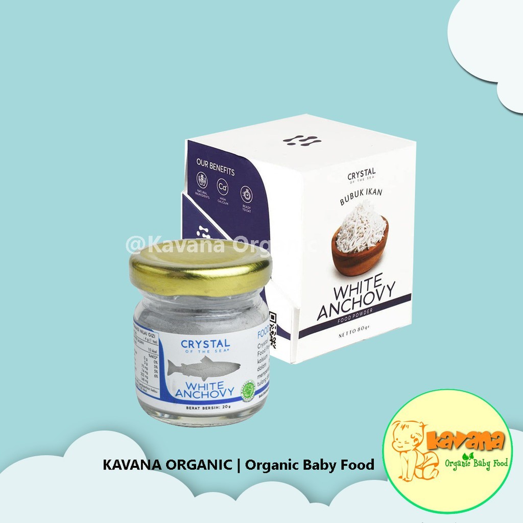 Crystal of the Sea White Anchovy Powder-Bubuk Ikan Teri Nasi MPASI Crystal of the Sea