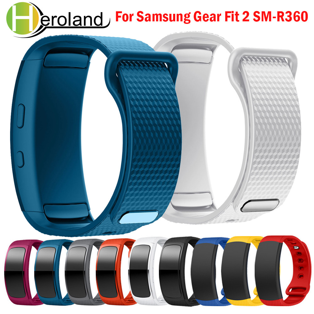 L/S Wristband Strap For Samsung Gear Fit 2 Pro Watbands Sport Silicone For Samsung Gear Fit2 SM-R360