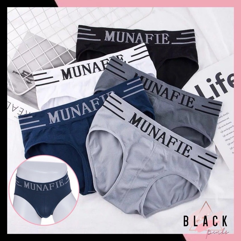 Celana Dalam Pria Munafie Men Underwear Kolor Pakaian Dalam Pria / Sempak Men Style Casual 1019 - De