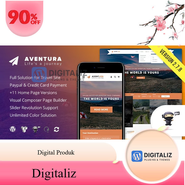 Aventura – Travel & Tour Booking System WordPress Theme