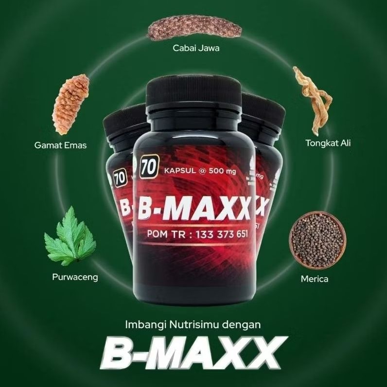 [BISA COD] Obat herbal b max original 100% isi 70 kapsul
