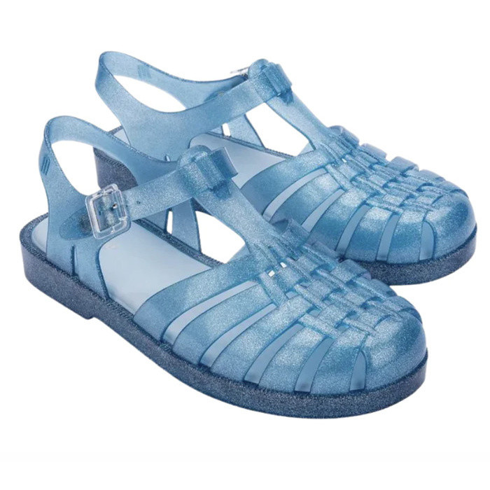 Sepatu Sandal Wanita Melissa Possession Shiny Ad Glitter Blue