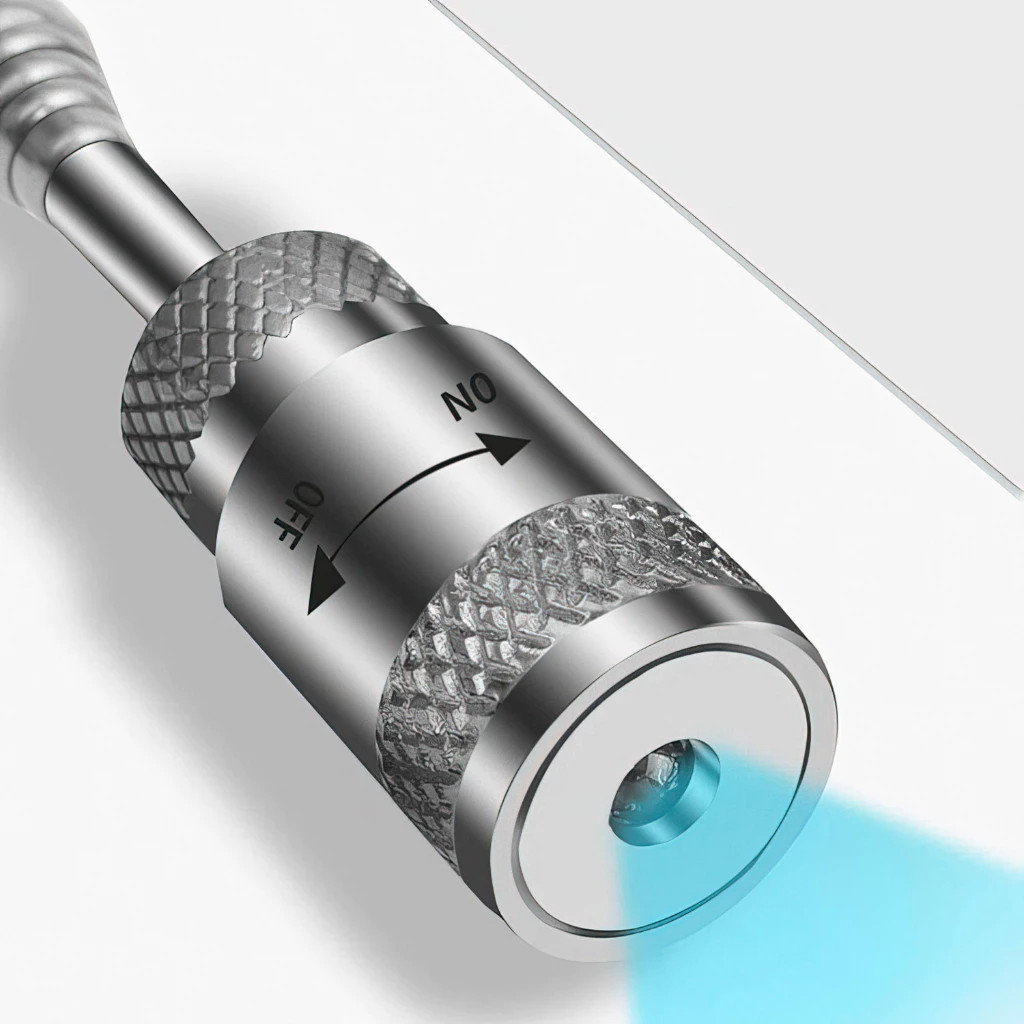 Stik Penarik Logam Teleskopik Lampu LED Magnet Kuat Panjang
