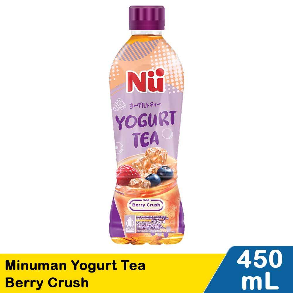 NU MINUMAN YOGURT TEA BERRY CRUSH 450ml