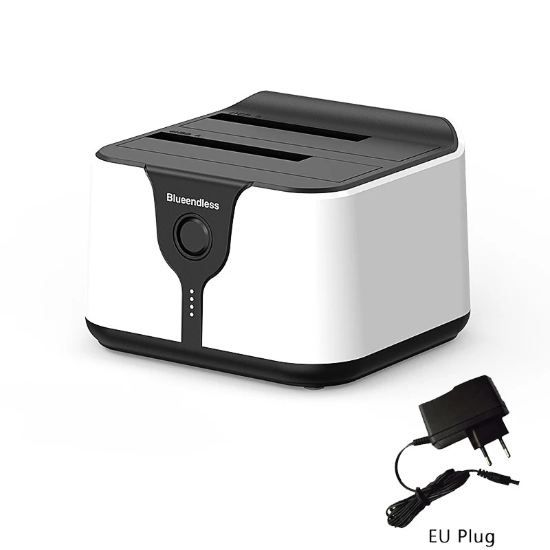 Dual Bay HDD Docking Station SATA to USB 30 HDD Clone Docking Station for 2535 SSD HDD Case Hard Dri