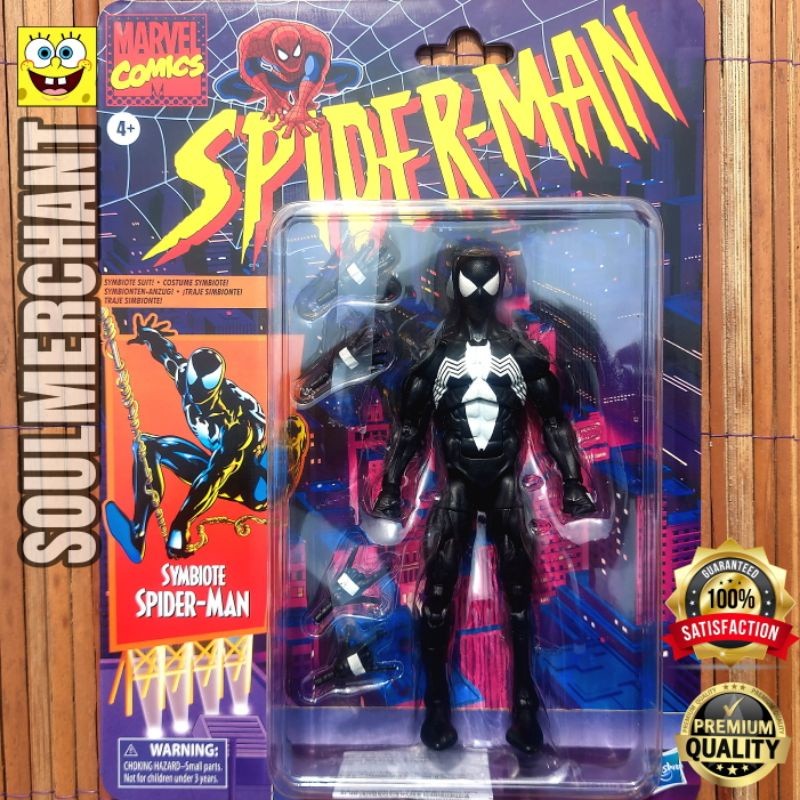 Marvel Legends Spiderman Symbiote Retro Venom Original Hasbro