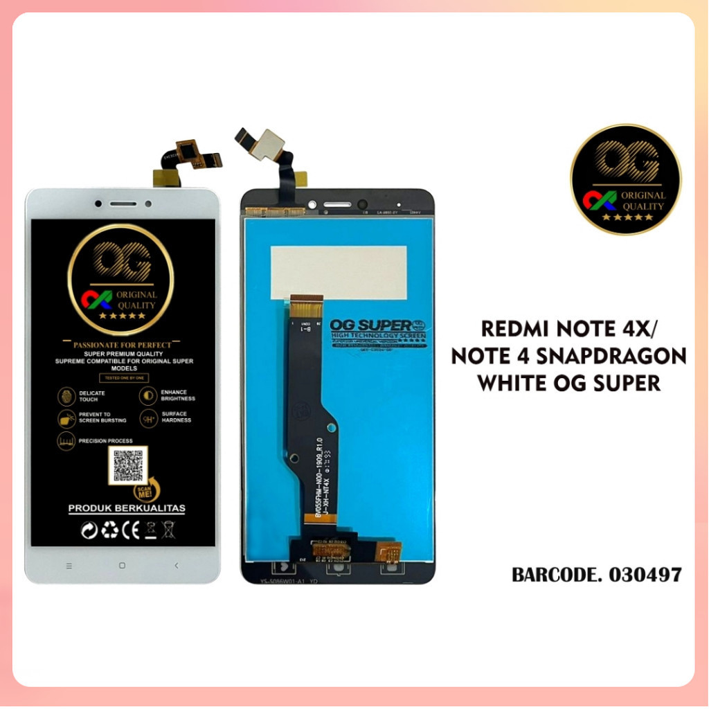 ORI LCD XIAOMI REDMI NOTE 4X FULLSET SNAPDRAGON OG SUPER