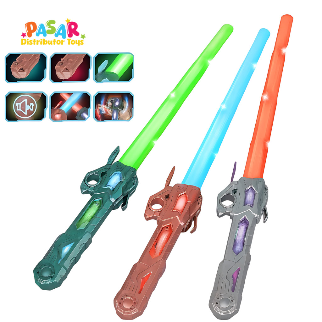 Mainan Anak PEDANG STARWARS LIGHT Mainan Lightsaber Star Wars Teleskopik Pedang Laser