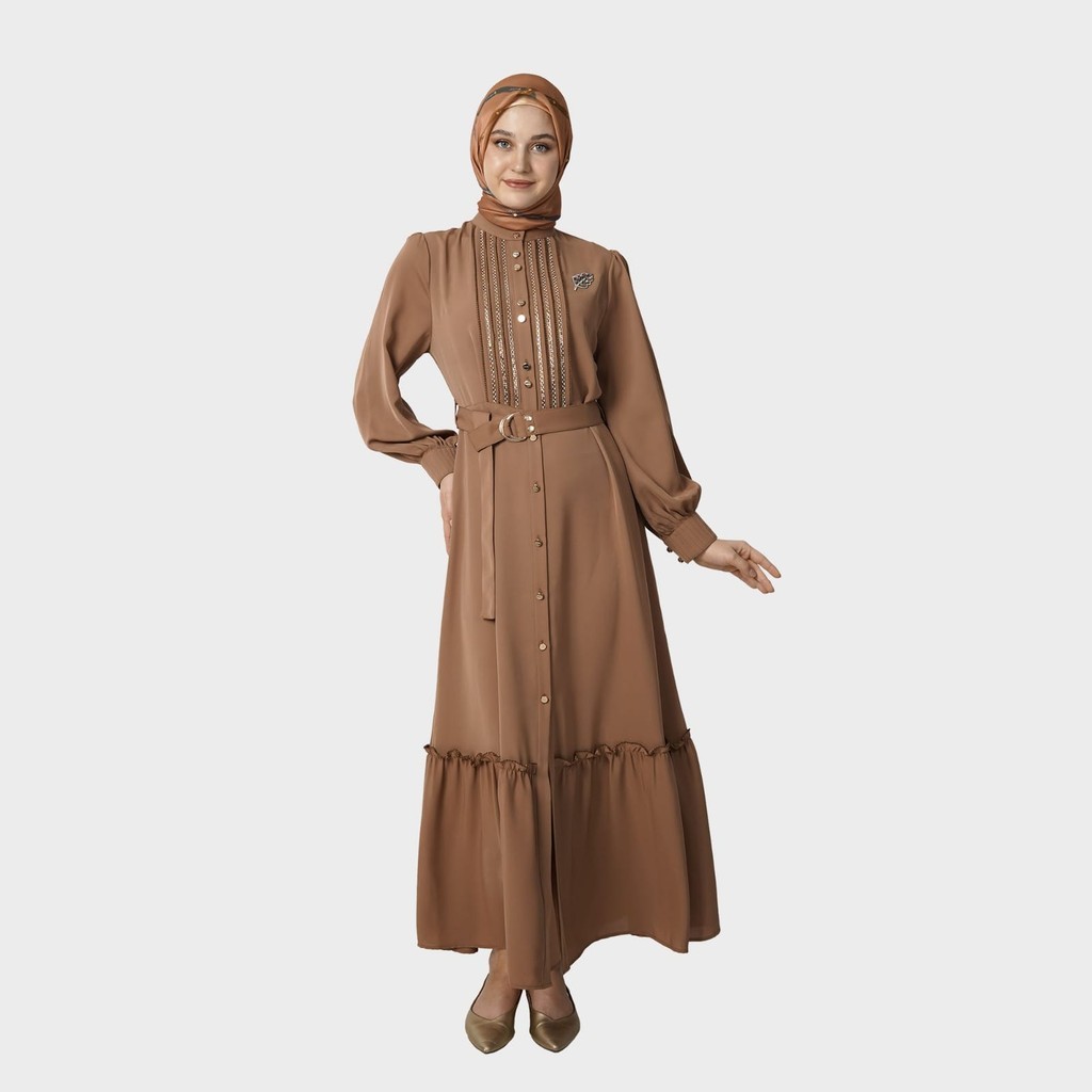 Hikmat fashion original A9447 non hijab abaya hikmat Terbaru 2025 ori noerbutikmuslim