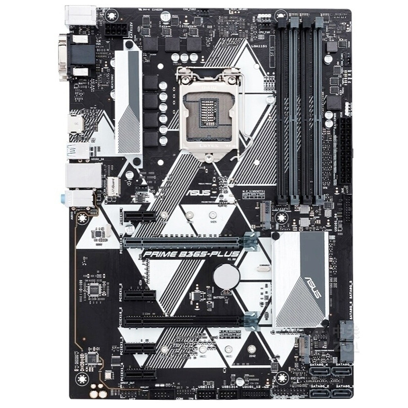 ASUS PRIME B365-PLUS Motherboard Intel B365 LGA 1151 DDR4 M.2 ATX Core DVI-D