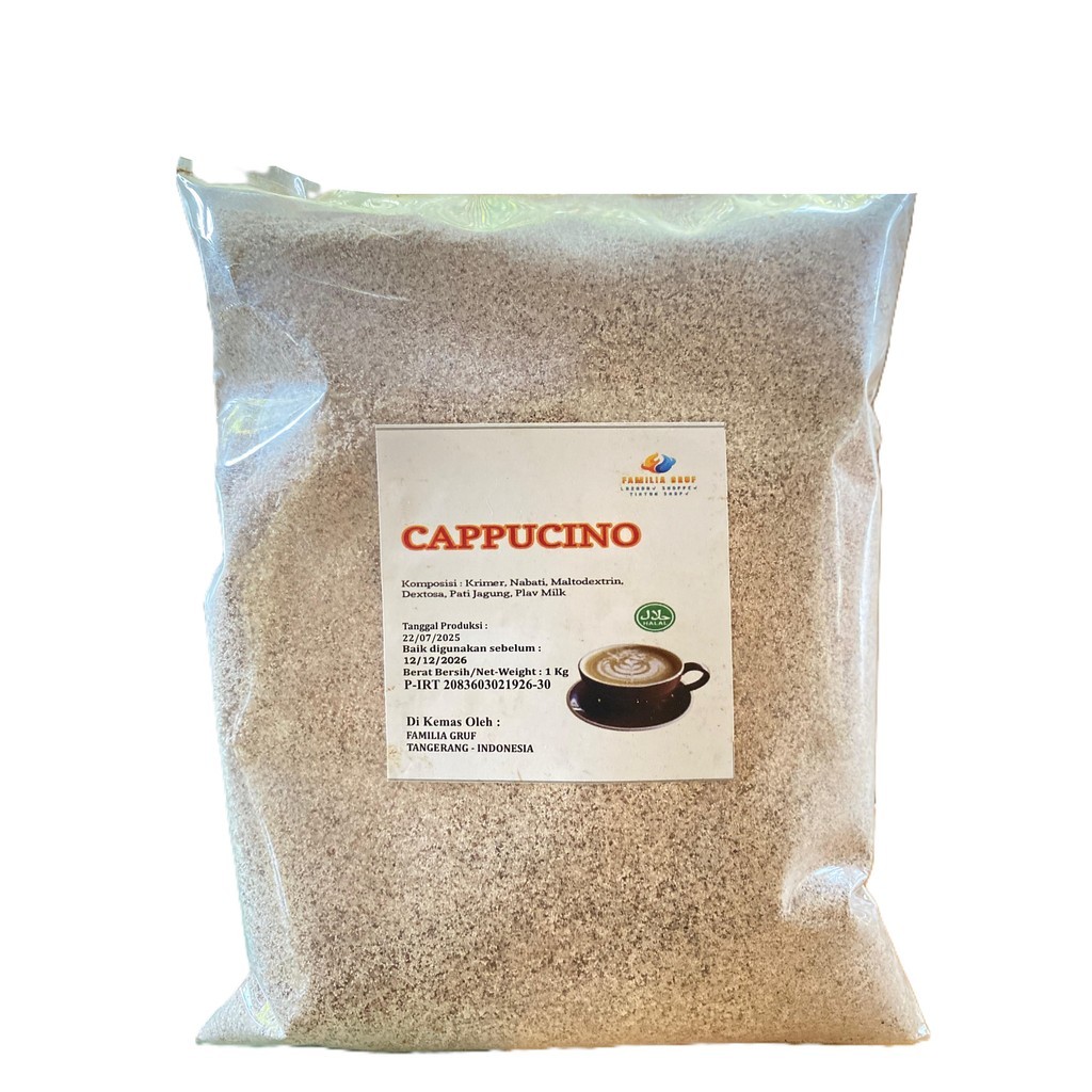 BUBUK CAPPUCINO KILOAN 1KG KUALITAS PREMIUM ORIGINAL CAPPUCINO STAR BUCK TANPA AMPAS MIRIP GOOD DAY