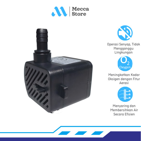 Pompa Air Mini Aquarium Ikan Submersible Pump Fish Tank 220V