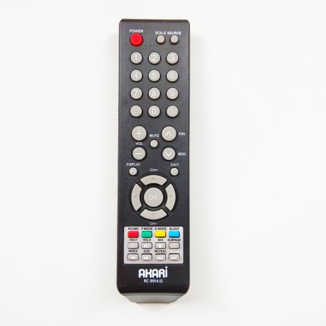 REMOT / REMOTE TV LCD / LED AKARI RC-9914ID / RC-9914AS ORIGINAL PABRIK / AKARI MAGNETO / KIRANA LE-