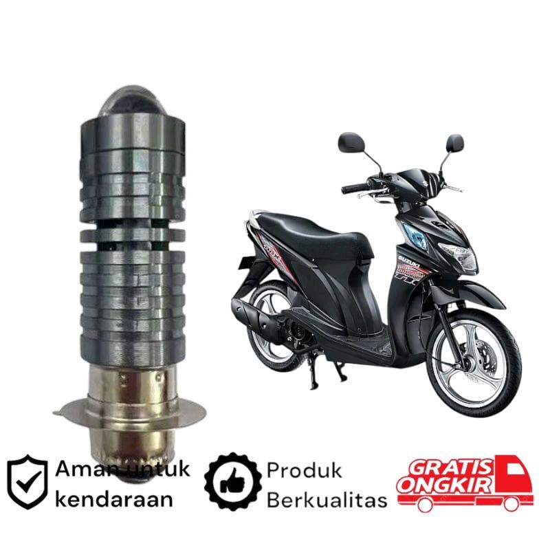 1pcs Lampu depan LED H6 Laser motor Suzuki Nex1 Koko