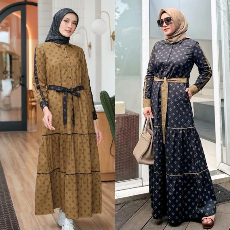 KORINA MONO SABRINA DRESS