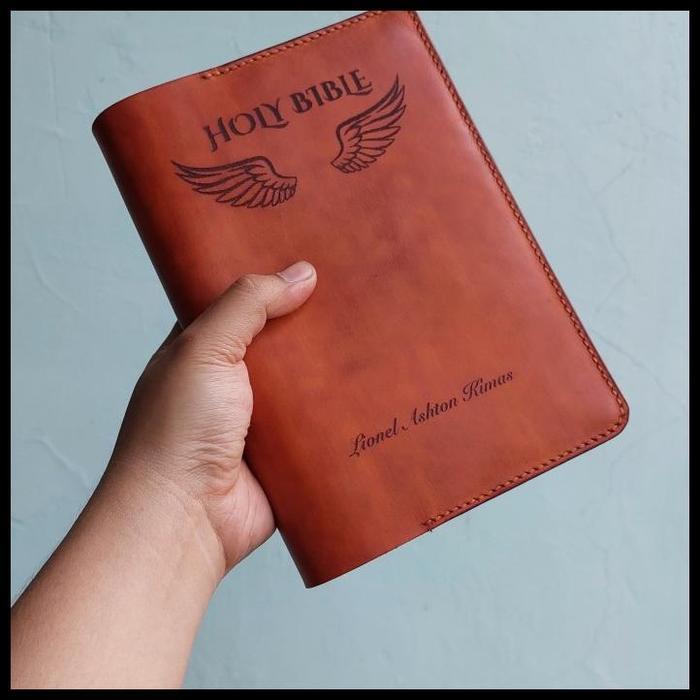 Sampul Alkitab / Alquran Kulit Asli Custom Best Seller - Dibawah 22x14x4