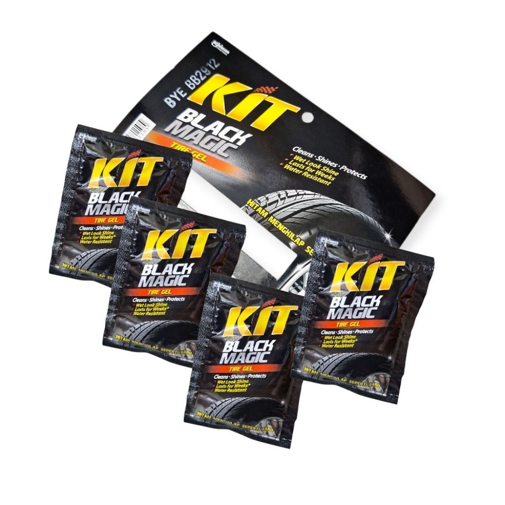 12 SACHET KIT 35ml /KIT BLACK MAGIC/kit ban/Kit sachet/pengkilap/poles/pembersih ban
