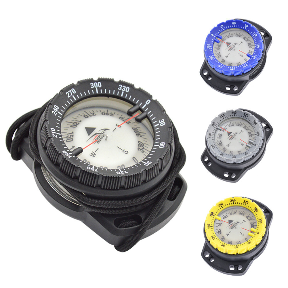 50m Scuba ving Compass Multifunction Camping Climbing Hiking Luminous Elastic Rope Underwater Waterp