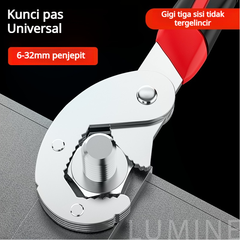Set kunci pas serbaguna, kit perkakas kunci pas cepat multifungsi, kunci pas ujung terbuka, kunci pi