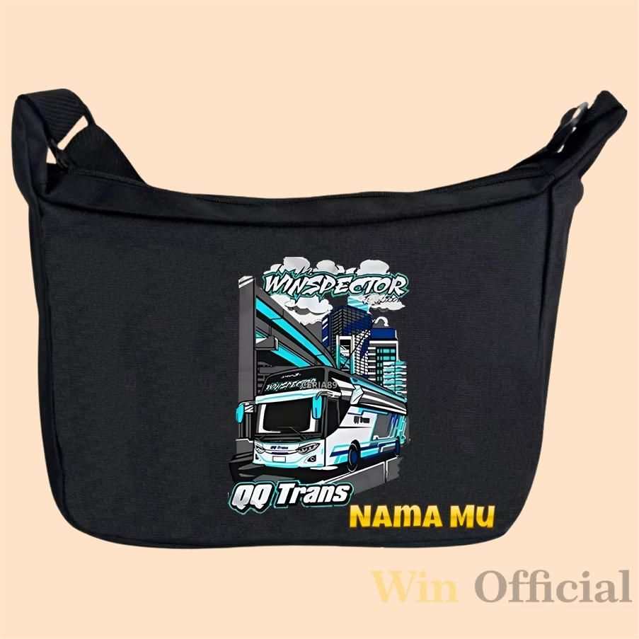 Tas Selempang Iqro Mengaji & Sekolah Anak Anak Laki Laki & Perempuan TK SD PAUD Tema BUS WINSPECTOR 