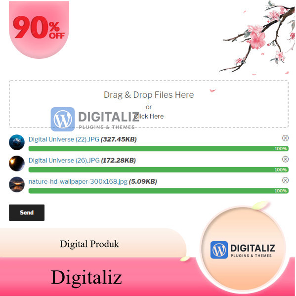 DRAG & DROP MULTIPLE FILE UPLOAD PRO – CONTACT FORM  + Inc Remote Storage Integrations Google Drive,