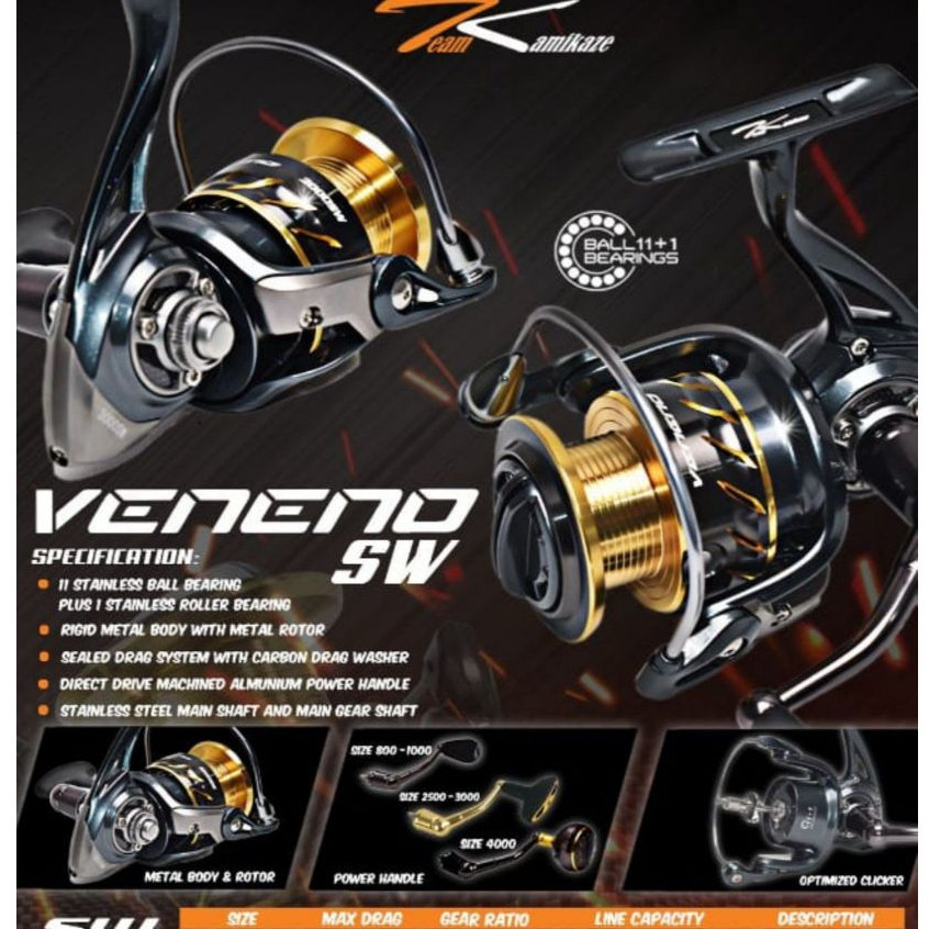 Reel Kamikaze VENENO 4000 Sw