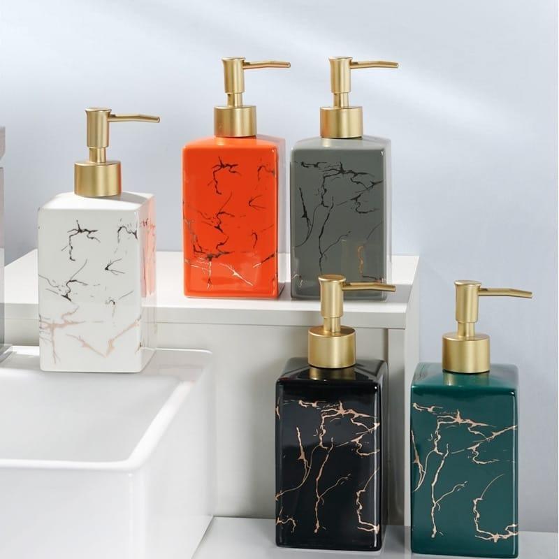 DISPENSER SABUN CAIR BATHROOM 350ML / BOTOL SABUN CAIR AESTHETIC / TEMPAT SABUN MANDI CAIR LUCU AEST