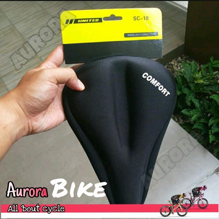 Cover sadel gel United saddle cover united comfort jok sepeda empuk