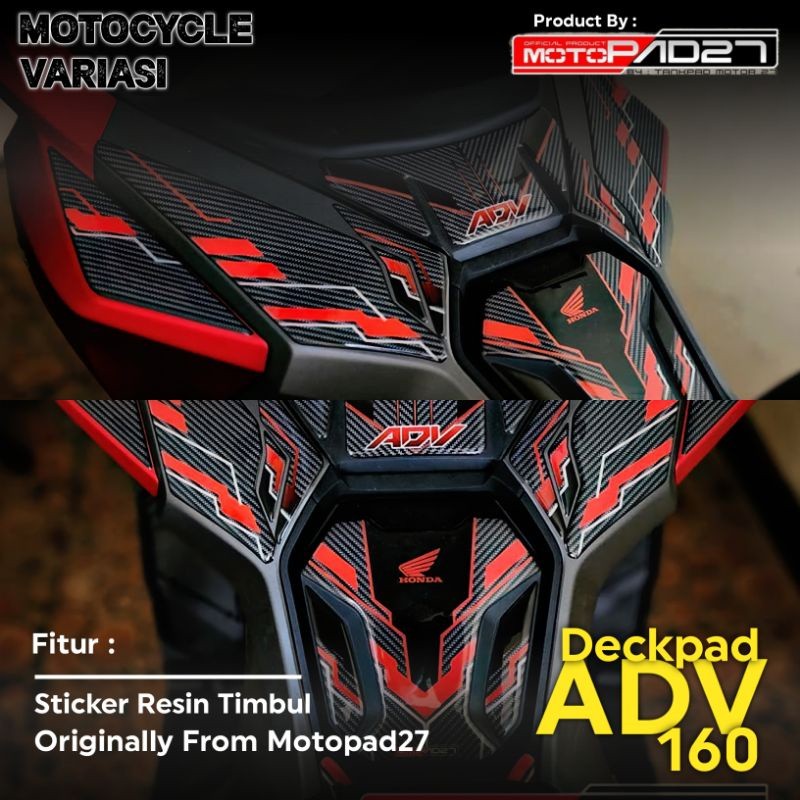 Stiker Deckpad Adv 160 Sticker Tankpad Adv 160 Stiker Tanki ADV 160 Resin Premium
