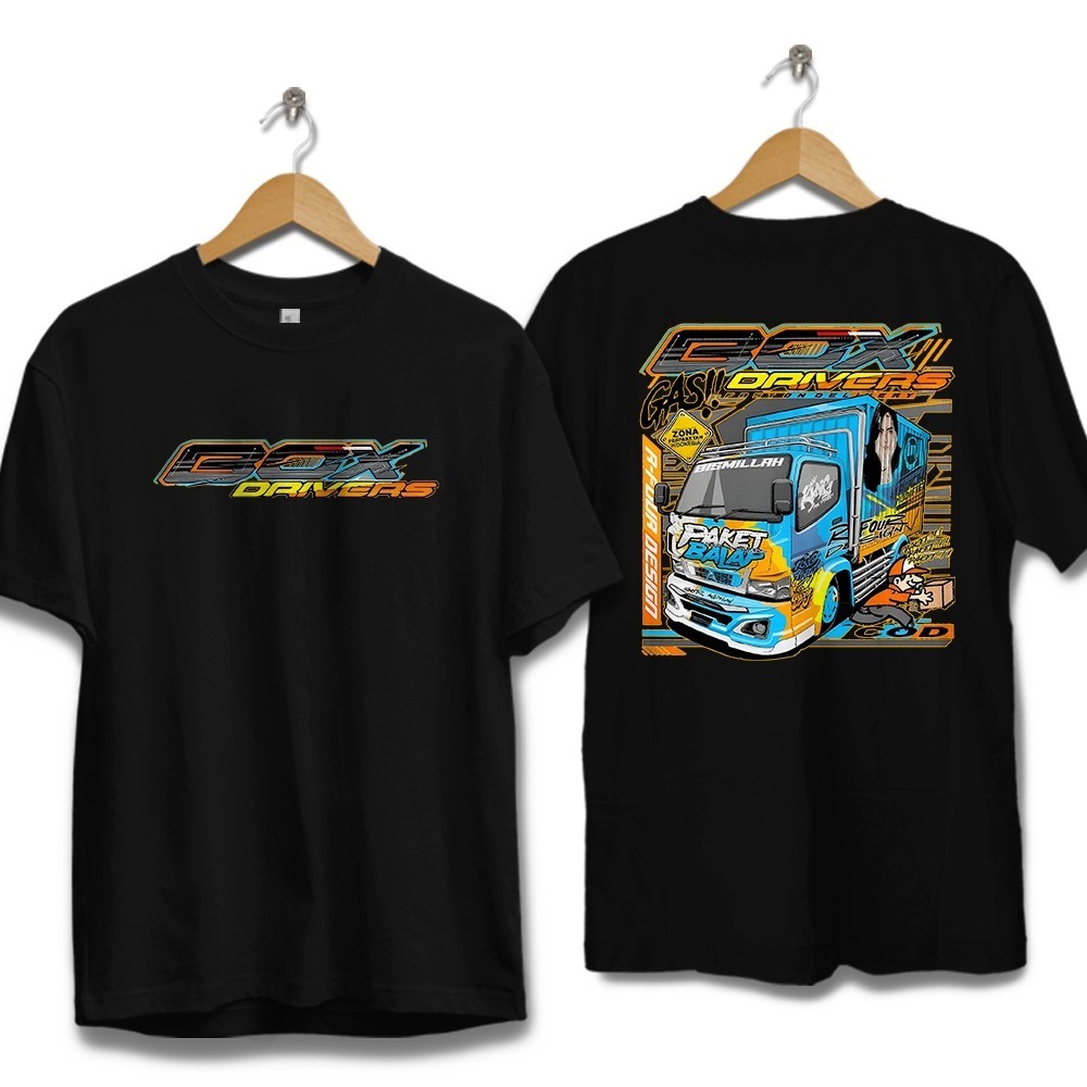 KAOS TRUK BOX DRIVER KAOS TRUK CANTER MANIA BAJU PRIA DEWASA BAHAN LEMBUT box driver 2