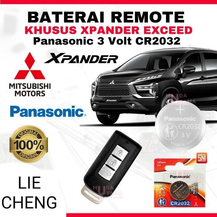 LC Baterai Remote MITSUBISHI XPANDER EXCEED - ORIGINAL PANASONIC CR2032 | Battery Remote MITSUBISHI 