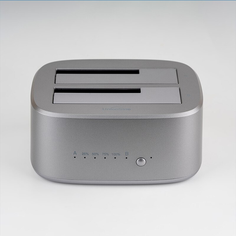 UnionSine Dual Bay HDD Docking Station with Offline Clone SATA to USB 30 HDD Clone Docking Station f
