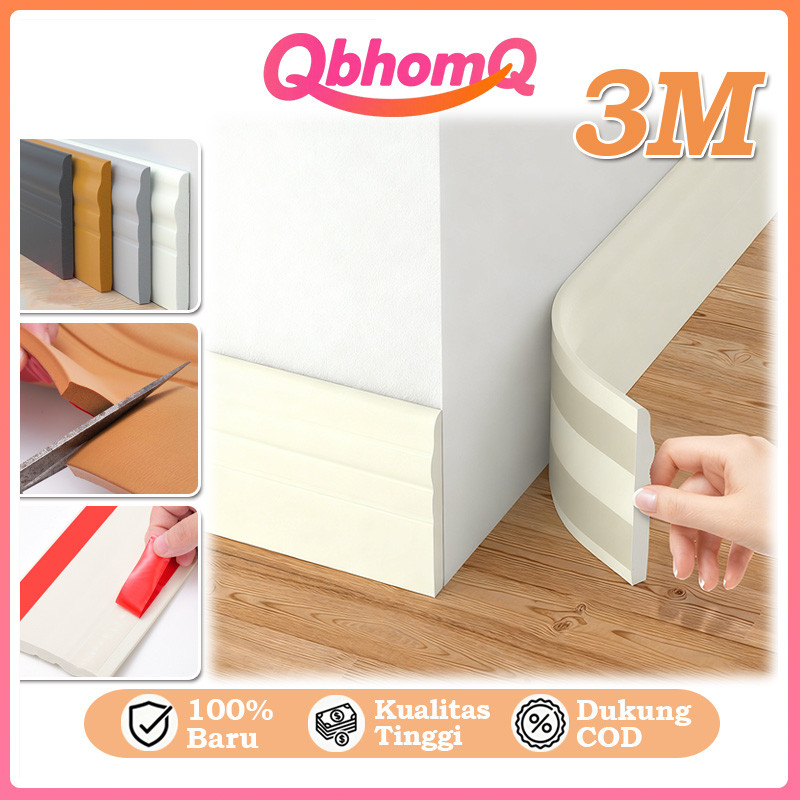 QbhomQ Walpaper List Stiker Wall Border List Walpaper List Foam Stiker Dinding Dinding Border List K