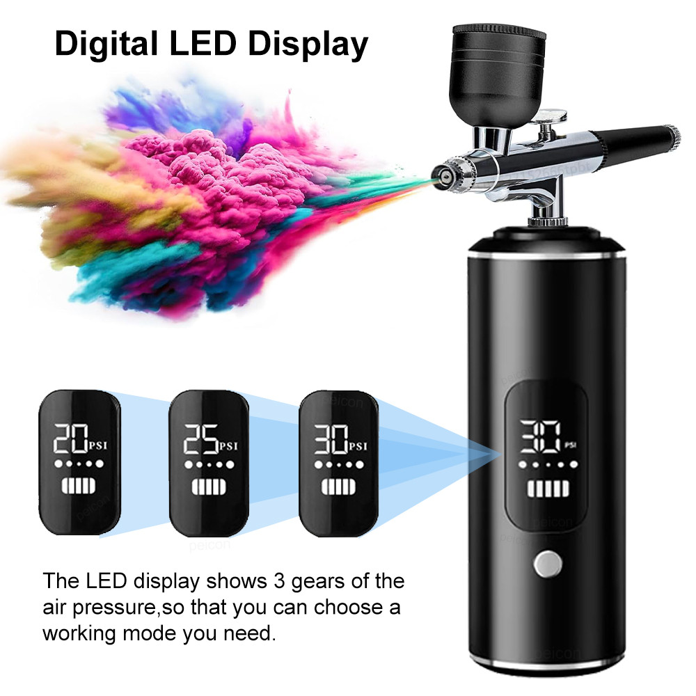 Airbrush with Compressor Portable Airbrush Painting Mini Spray  for Painting Paint Crafts Airbrush C