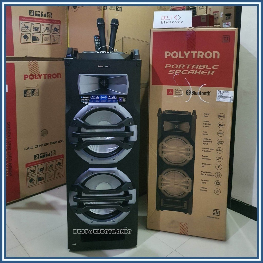 Diskon Special... SPEAKER AKTIF POLYTRON PTS 12KF25 PTS12KF25 12K25 BLUETOOTH