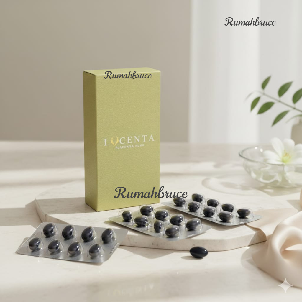 Lucenta Placenta Rusa Asli untuk kesehatan kulit – 30 Kapsul – Import New Zealand original